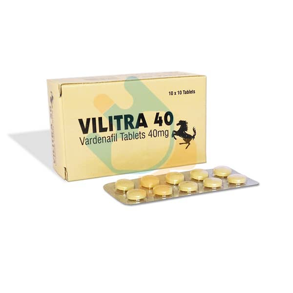 Vilitra 40mg : Vardenafil 40 | Uses | Price | Reviews | Side effects